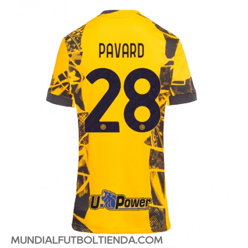 Camiseta Inter Milan Benjamin Pavard #28 Tercera Equipación Replica 2024-25 para mujer mangas cortas